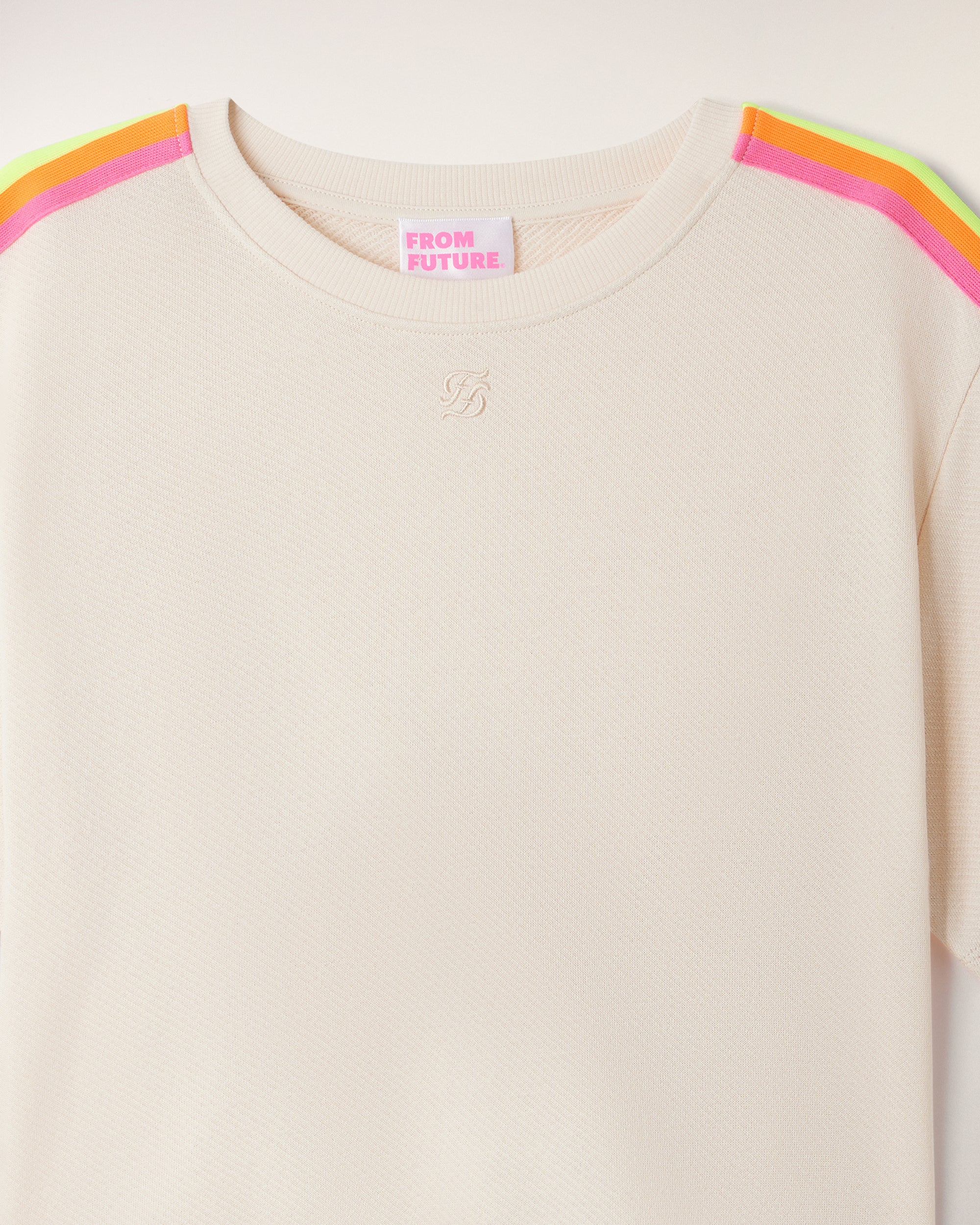 Striped Crop T-Shirt (S26 / FEMME / Sable) - Image 6
