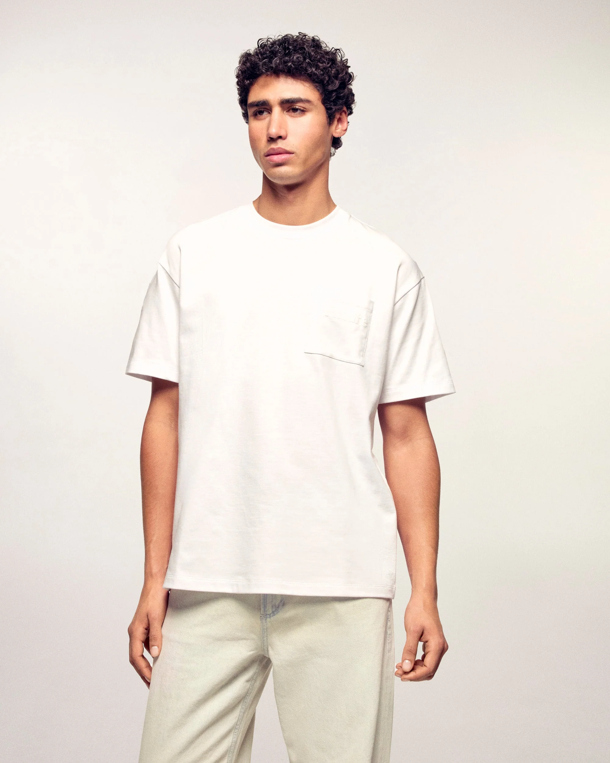 Crewneck Pocket T-shirt (S26 / HOMME / Ecru)