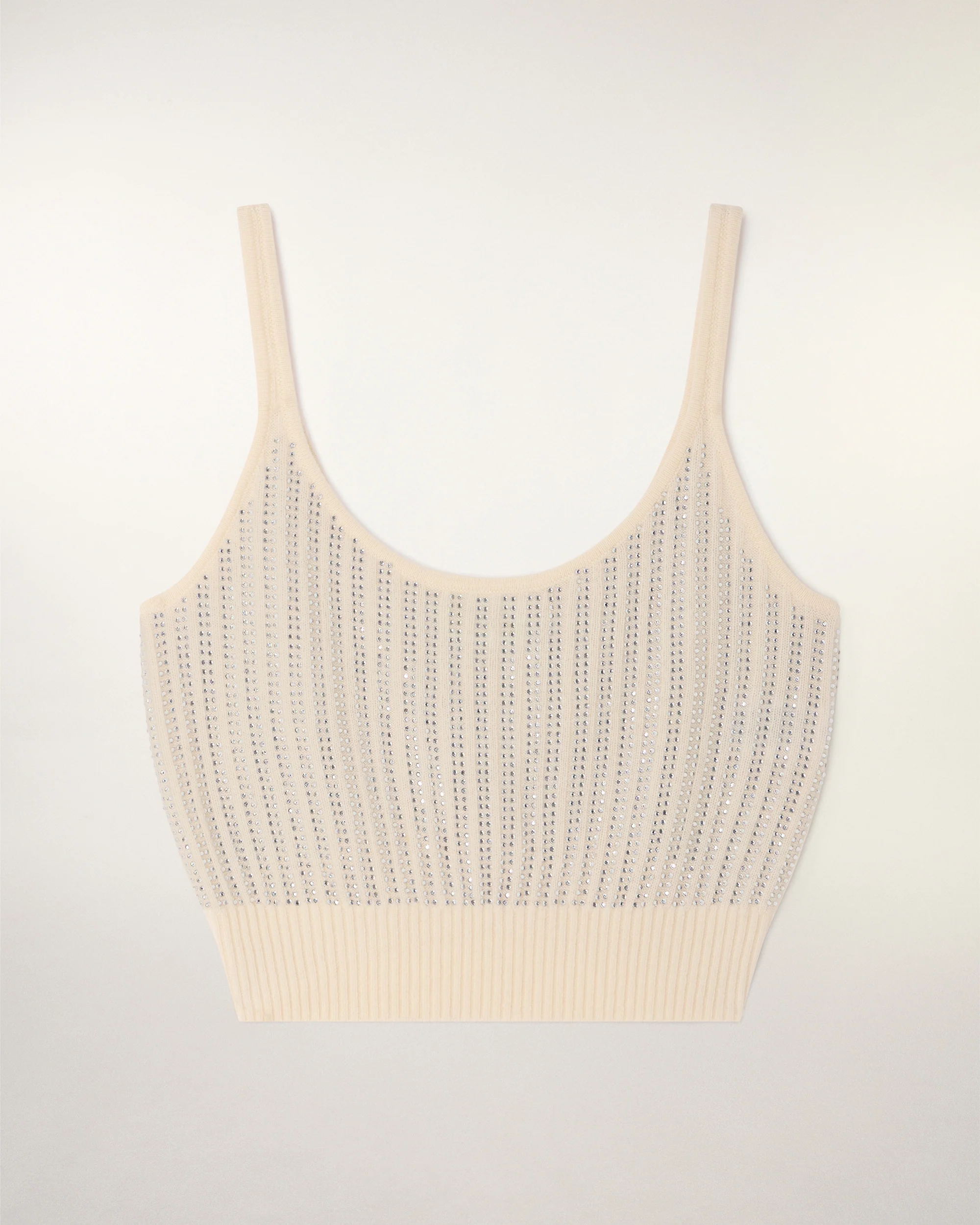 Rhinestone Bralette Top (S26 / FEMME / Ecru) - Image 5