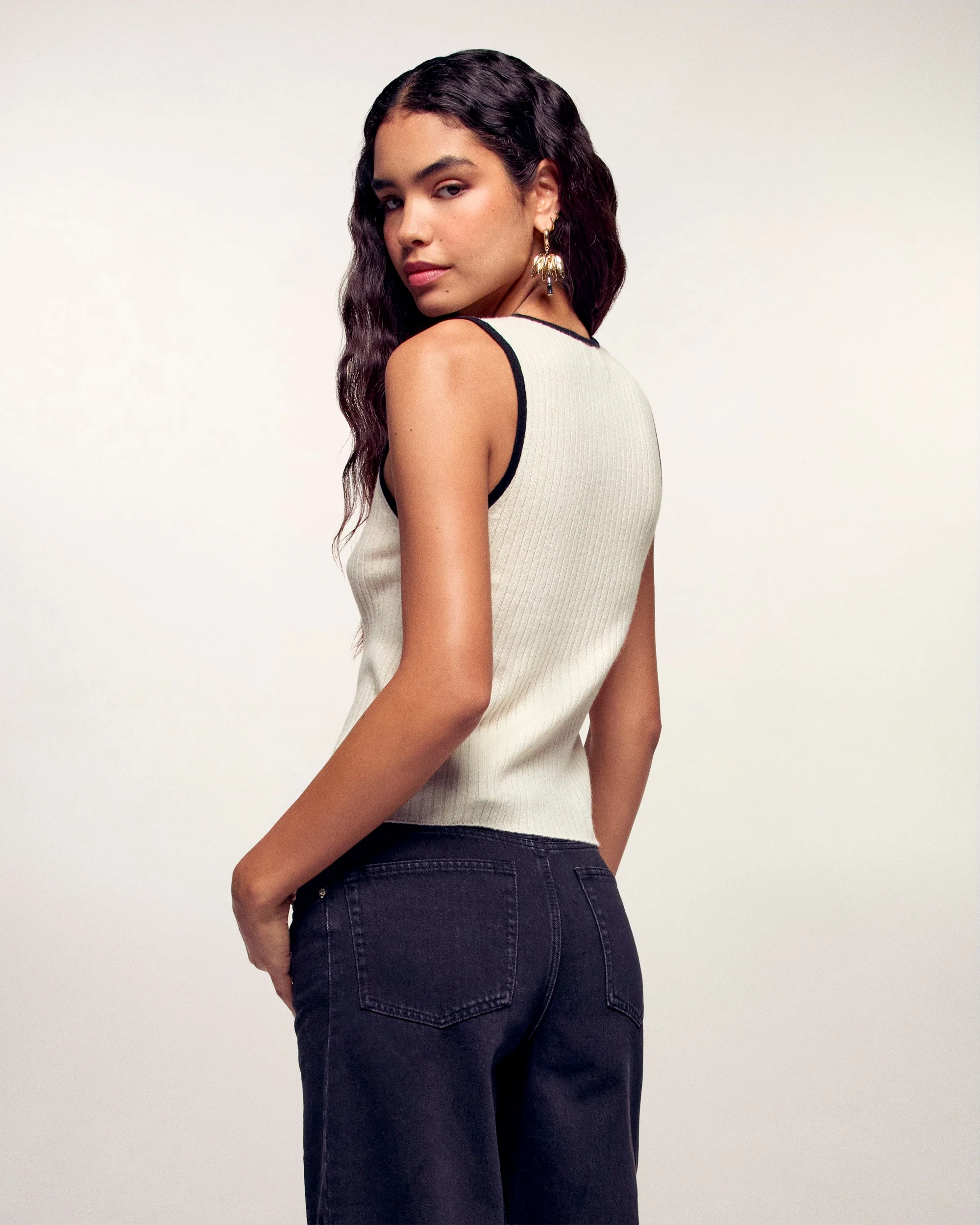 Jewel Strap Top (S26 / FEMME / Ecru) - Image 4