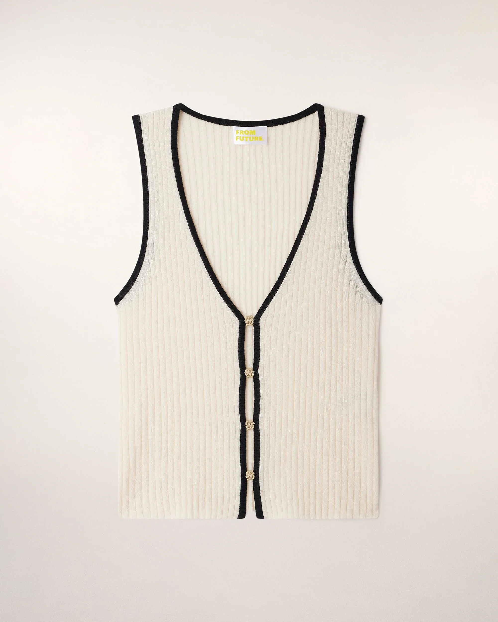 Jewel Strap Top (S26 / FEMME / Ecru) - Image 5