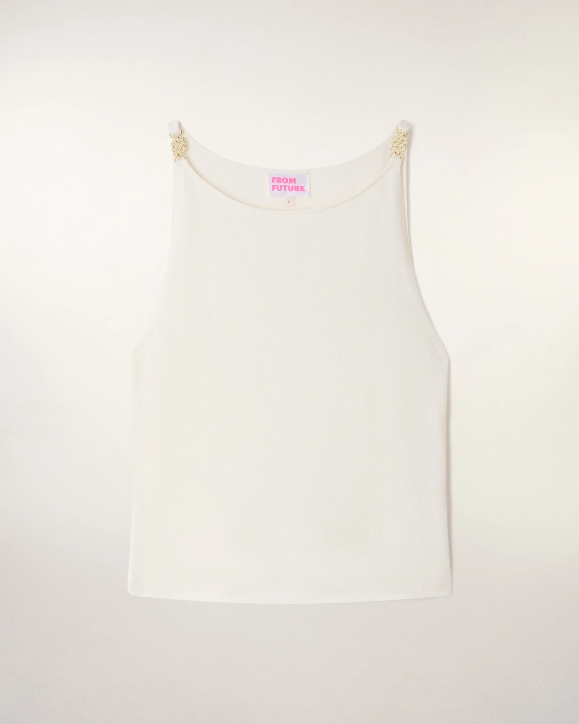 Jewel Detail Tank Top (S26 / FEMME / Ecru / RWS) - Image 5