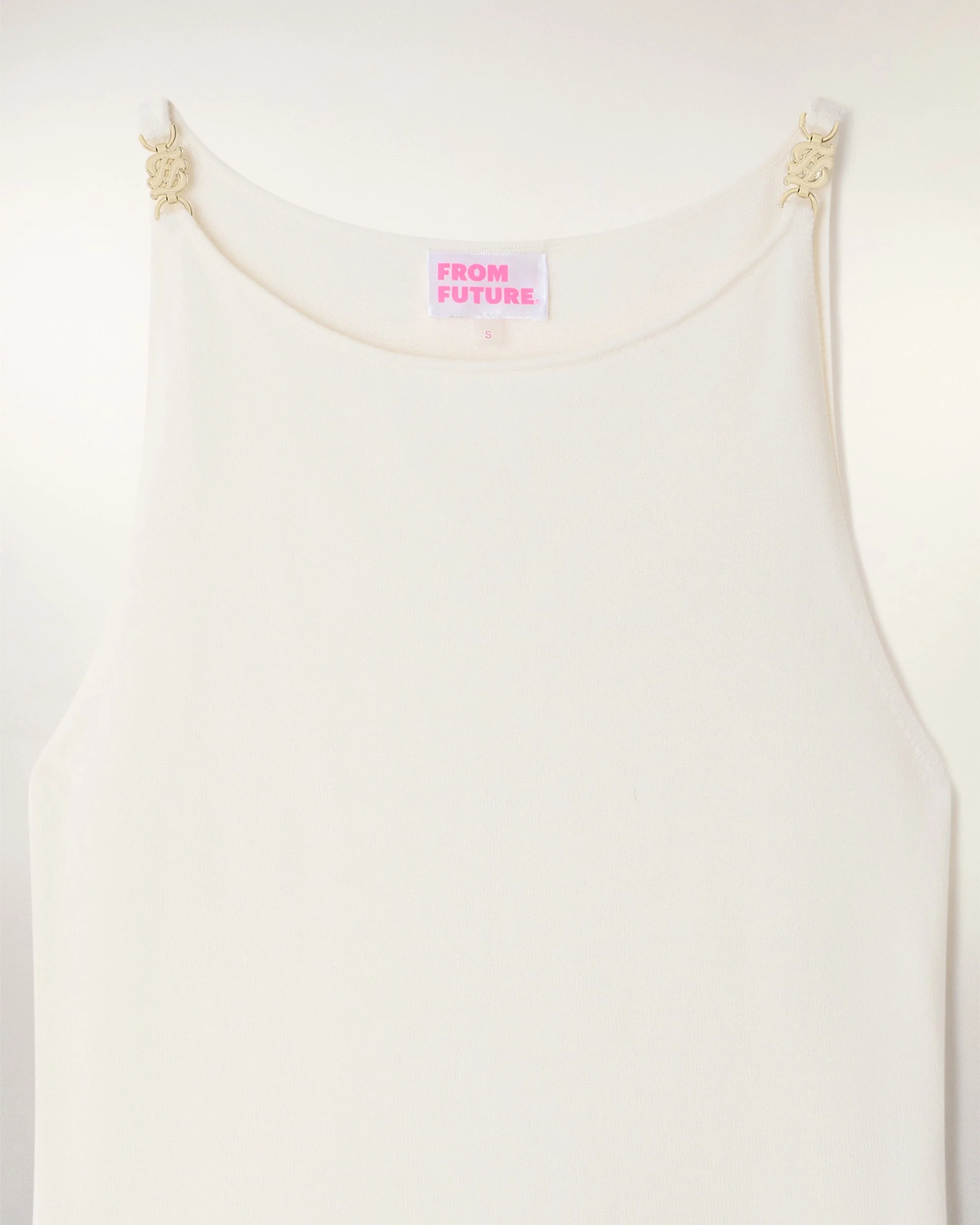 Jewel Detail Tank Top (S26 / FEMME / Ecru / RWS) - Image 6