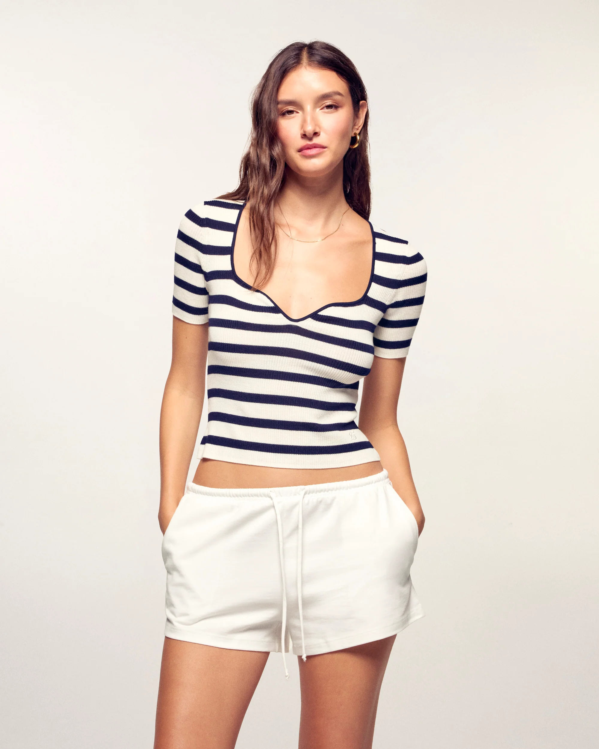 Short Sleeve Top (S26 / FEMME / Navy / RWS)